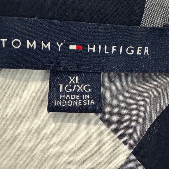Tommy Hilfiger Gingham Shirt Dress Women's XL Puff Sleeves Preppy Academia Work - Picture 9 of 12